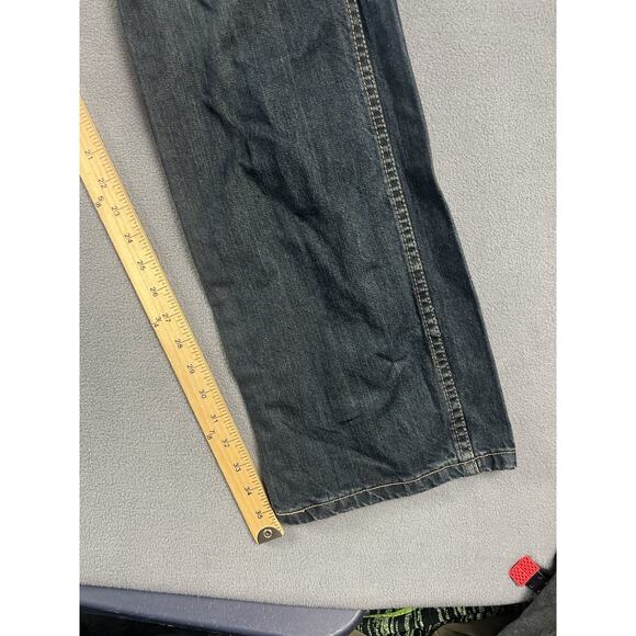 Wrangler Retro Jeans Mens 33X36 Blue Relaxed Bootcut Denim Cowboy Western Rodeo - Picture 8 of 8